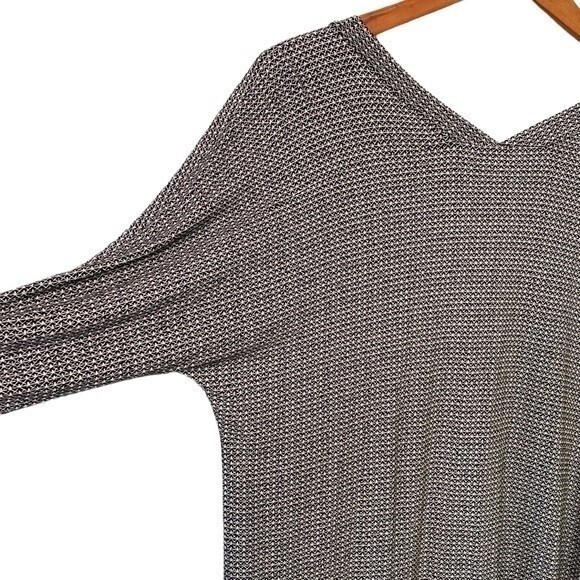 J Jill Wearever V-Neck 3/4 Sleeve Top Side Slits Relaxed Fit Stretchy Loungewear - Picture 4 of 12